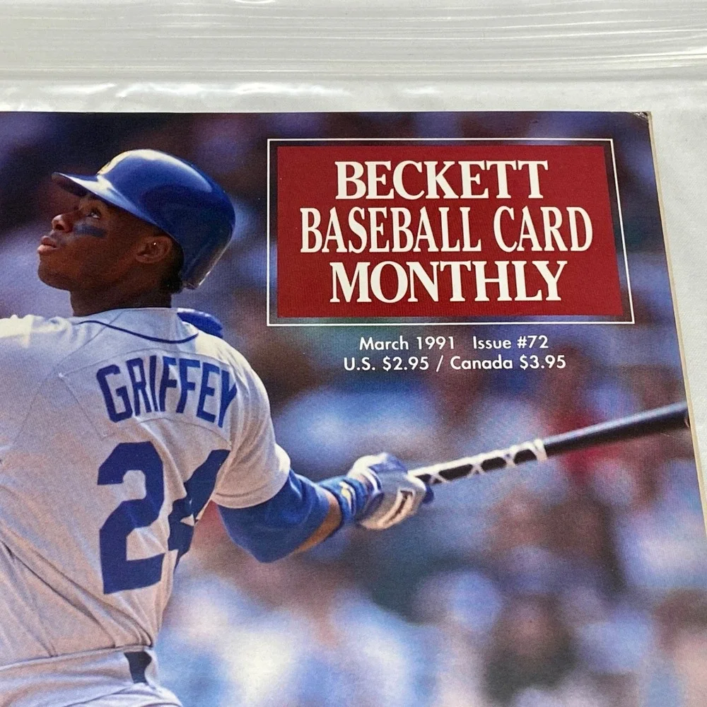 Vintage Ken‎ Griffey Jr. Beckett MLB Card Guide 1991 Issue 72 Seattle Mariners